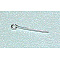 925 Sterling Silver Eye Pin, Silver, 30x0.8mm, about 54pcs/10g