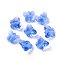 Transparent Glass Beads, Faceted, Butterfly, Cornflower Blue, 8x10x5.5mm, Hole: 1mm