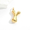 Brass Pendants, Letter Charms, Golden, Letter Y, 28x10~25mm