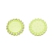 Plastic Cabochon Settings, with Rhinestones, Flat Round, Light Green, 29x3mm, Inner Diameter: 20.5mm