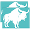 Self-Adhesive Silk Screen Printing Stencil, for Painting on Wood, DIY Decoration T-Shirt Fabric, Turquoise, Cattle, 280x220mm