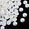 ABS Plastic Cabochons, Imitation Pearl, Half Round, Beige, 2x1mm, about 10000pcs/bag