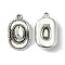 Tibetan Style Alloy Hat Pendants, Cadmium Free & Lead Free, Antique Silver, 22x13x5mm, Hole: 2mm