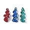 Spray Painted Natural Trochus Shell Pendants, Spiral Charms, Mixed Color, 26~38x10~14x8~13mm, Hole: 1~1.5x1.5~2.5mm