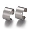 Tarnish Resistant 304 Stainless Steel Ear Cuff Findings, with Hole, Stainless Steel Color, 10x9x6mm, Hole: 0.9mm