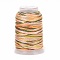 5 Rolls 12-Ply Segment Dyed Polyester Cords, Milan Cord, Round, Sandy Brown, 0.4mm, about 71.08 Yards(65m)/Roll