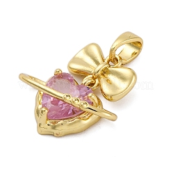 Латунные микро проложить кубического циркония подвески&nbsp;KK-V009-23G