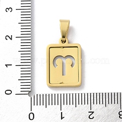 Подвески из нержавеющей стали 304 с изображением двенадцати созвездий&nbsp;LS-STAS-S152-02G-A