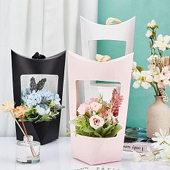 12 комплект картонных коробок 3 цветов с ручками из полиэстера&nbsp;CON-CA0001-017