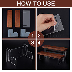 Одноуровневый прозрачный акриловый держатель для модели игрушки в сборе&nbsp;ODIS-WH0329-65A