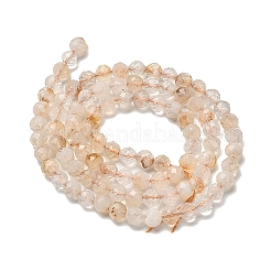 Природный желтый кварц нитей бисера&nbsp;LS-G-RM2025524-A03-4mm