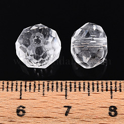 Выпечка расписные прозрачные стеклянные бусины&nbsp;GLAA-N011-10mm-02