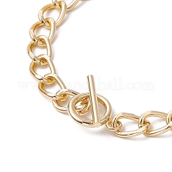 Бант алюминиевые витые панцирные цепи браслеты для женщин&nbsp;BJEW-JB11601-01