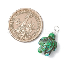 Окрашенные синтетические бирюзовые подвески&nbsp;PALLOY-JF05144-01