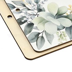 Печатная деревянная папка-регистратор с одним кольцом&nbsp;DIY-XCP0003-83G