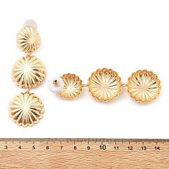 Сплав болтающиеся серьги стержня&nbsp;EJEW-B136-02KCG-02