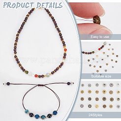 1200шт 24 стиля сплава распорные бусины&nbsp;TIBEB-PH0005-06