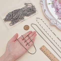 12 шт. 12 стиля цепочек из нержавеющей стали 304&nbsp;NJEW-PH0001-43