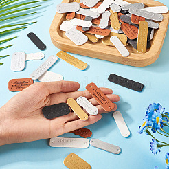 100 шт. 20 стиля этикеток из искусственной кожи&nbsp;PURS-TA0001-02