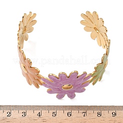 Браслеты-манжеты из нержавеющей стали 304 для женщин&nbsp;BJEW-F525-04A-G