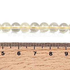 Нити из натуральных бусин лимонного кварца (обработанных нагреванием)&nbsp;G-B167-A11-6mm