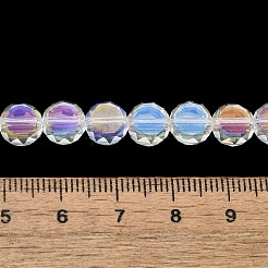 Стеклянные бусины с гальваническим покрытием &nbsp;EGLA-L045-G-AB01