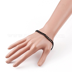 Мужские браслеты из нержавеющей стали 304 с кубинскими звеньями&nbsp;BJEW-JB05917-02