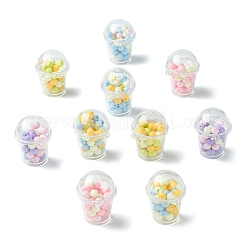 10 шт. подвески из непрозрачного акрила в виде чашки с молоком&nbsp;OACR-CJ0002-34