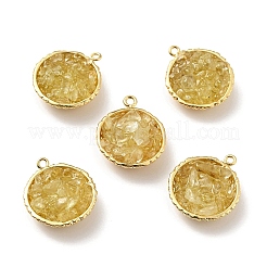 Подвески из натурального цитрина&nbsp;KK-C242-05G-18