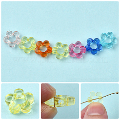 300шт прозрачная акриловая рамка для бусин&nbsp;MACR-SP0002-03