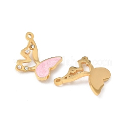 Подвески из нержавеющей стали 304 с эмалью&nbsp;STAS-U057-08G-02