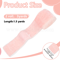 Бархатная бахромчатая лента&nbsp;OCOR-WH0082-485D