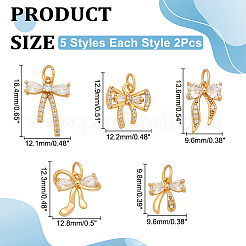 10шт 5 стиля латунный кулон&nbsp;KK-WR0001-59