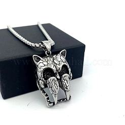 Винтажные панк-кулоны в виде животных из нержавеющей стали 304.&nbsp;KT0388