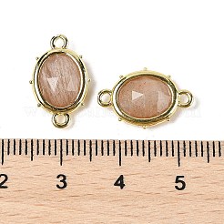 Подвески-подвески из натурального солнечного камня с огранкой в форме овала&nbsp;G-I382-04G-03