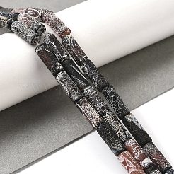 Естественные выветрившиеся агатовые бусины&nbsp;G-Q169-A04-02