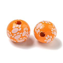 Набивные деревянные европейские бусины&nbsp;WOOD-G022-09F