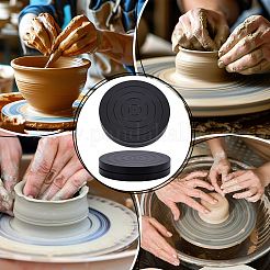 Плоский круглый мини пластиковый вращающийся поворотный круг для лепки гончарный круг&nbsp;CELT-WH0007-002A