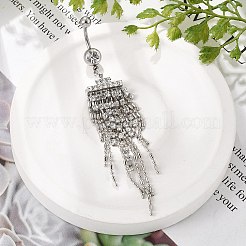 Сплав кристалл горный хрусталь подвеска изогнутая штанга живот кольца&nbsp;LS-AJEW-R007-04P-03