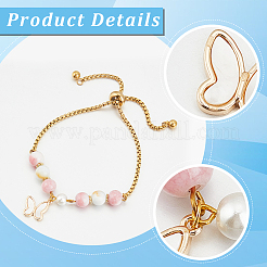 4 шт. латунные подвески-бабочки из пресноводных ракушек&nbsp;KK-BBC0016-61