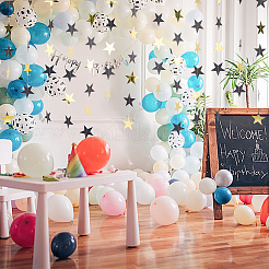 10 шт. бумажные звездные поздравительные баннеры&nbsp;AJEW-CN0005-40A