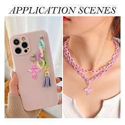 20шт прозрачные акриловые подвески&nbsp;TACR-TA0001-66