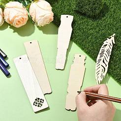 50 шт. 5 деревянных пустых досок для изготовления закладок&nbsp;WOOD-CJ0002-25