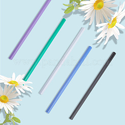 10шт. 5-х цветная пластиковая вставка для папки&nbsp;AJEW-CP0008-78