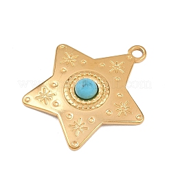 Синтетические бирюзовые подвески&nbsp;LS-STAS-H253-01A-G