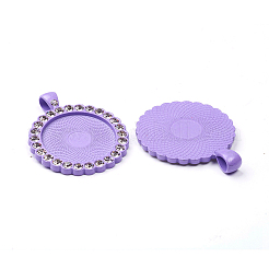 Сеттинги для кулона(кабошонов)&nbsp;LS-PALLOY-WH0066-33B