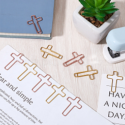 108шт. 6-х цветная металлическая скрепка&nbsp;AJEW-CP0008-65C