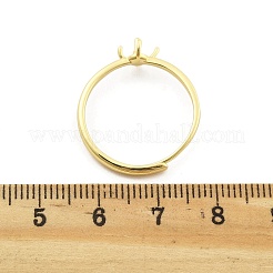 Плоские круглые латунные регулируемые кольца&nbsp;LS-KK-G527-01B-G