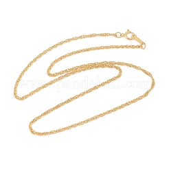 Латунные цепочки из сингапура для женщин и мужчин&nbsp;NJEW-Z068-13G