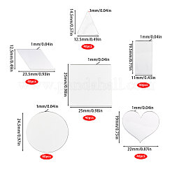 240 шт. 6 стиля стеклянного зеркала&nbsp;AJEW-GL0001-58
